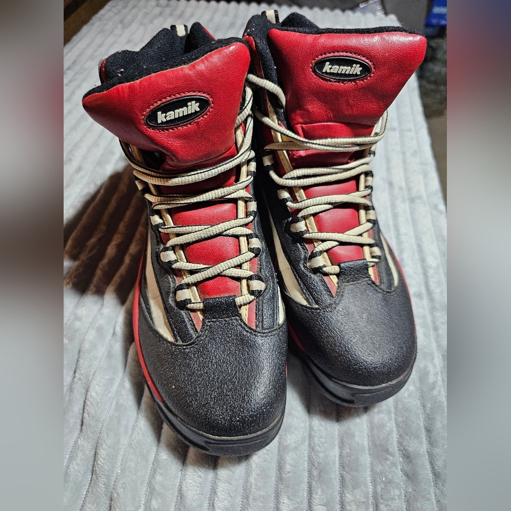Kamik Kids' Red and Black Hiking Boots